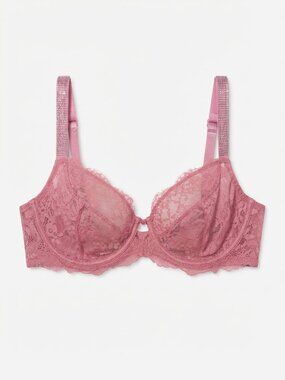 New! Victoria’s Secret Pink Sugar Fabulous Lace Demi Bra 38DDD 34543